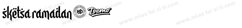 sketsa ramadan字体转换
